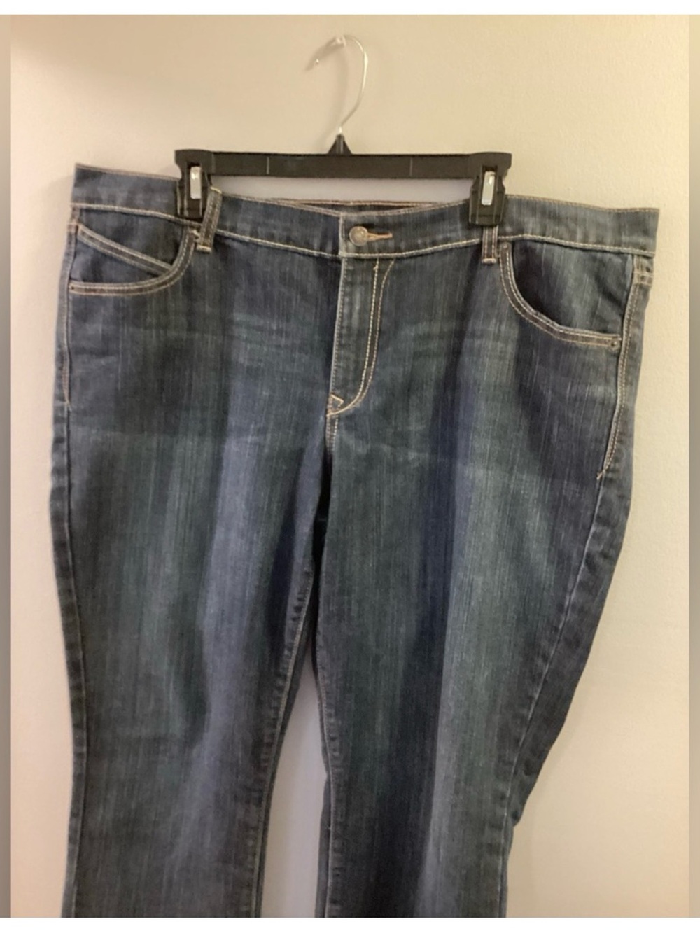 Old Navy The Diva Bootcut Jeans Plus Size 18 long Dark Wash Stretch Denim - Picture 7 of 14